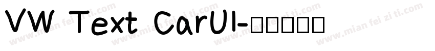 VW Text CarUI字体转换